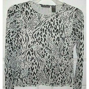 LIZ CLAIBORNE Women's Animal Print Shirt